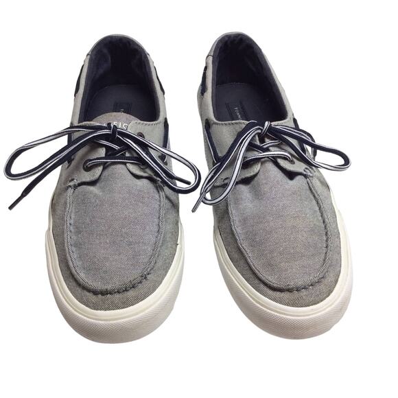 Tommy Hilfiger Gray Topsiders Boat Shoes Men’s 8.5 - Picture 7 of 8